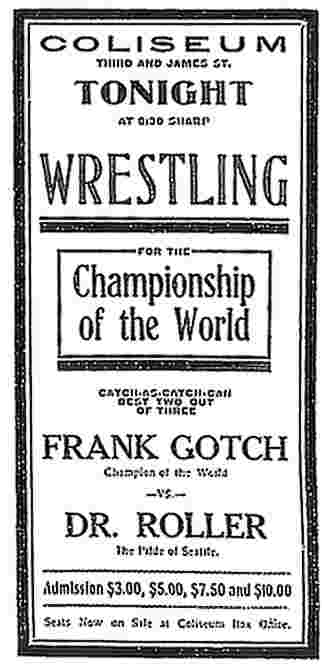 Gotch vs Roller poster