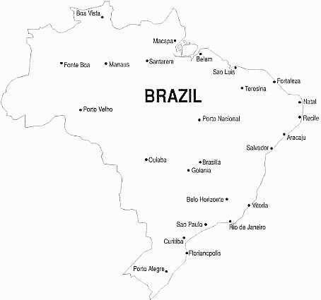 Map of Brazil