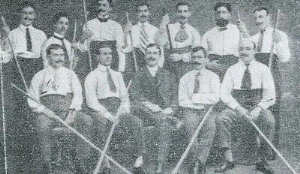 An assembly of Jogo do Pau players, circa 1910