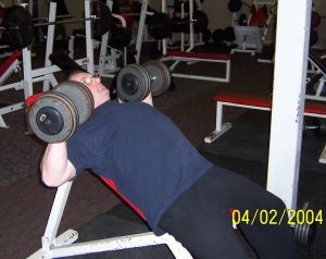 flat bench incline dumbbell 1