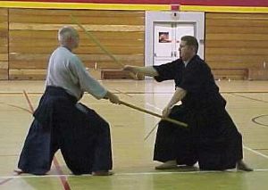 Kim Taylor and Mike Castellani doing niten ichi-ryu