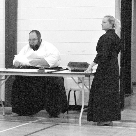 CKF open iaido competition, dave and tracy